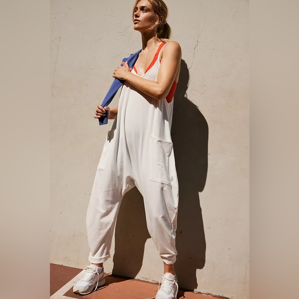 Free People Hot Shot Onesie NEW white